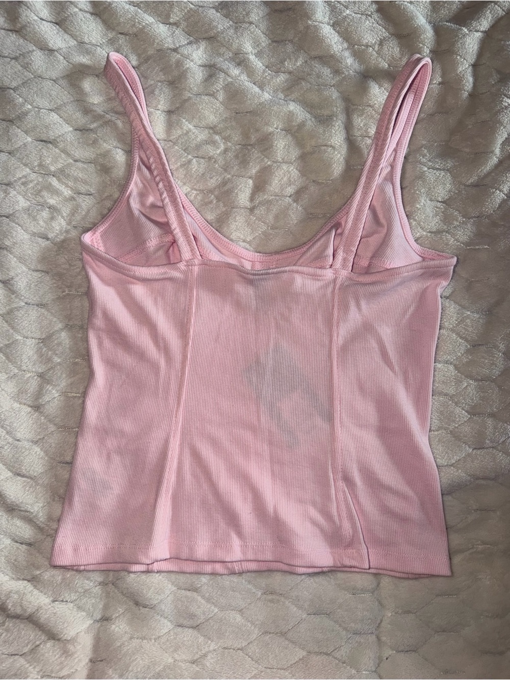 Universal Thread Pale Pink Ribbed Bustier Tank - Picture 3 of 5